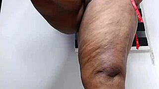 Thick Thighed Hotwife Mara Exotic Teases Big Clit Pussy in See-Through Red Lingerie Full Solo Video