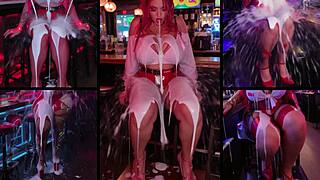 Cum-Drenched Clothed Creampie Mess