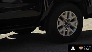 lacey jayne rocks nuru fuck in that pickup truck