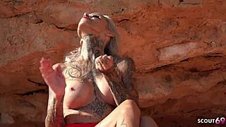 Nympho German Mature Sophie Logan Picks Up for Public Rough Fuck