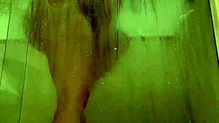 Motel Manager Spies on Curvy Brazilian Milf Showering Naked