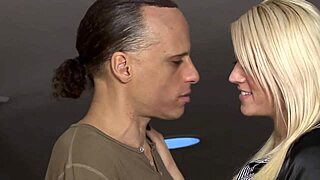 Wife Slut Golden Hair Big Tits Jumps Monster Cock Pussy Creampie