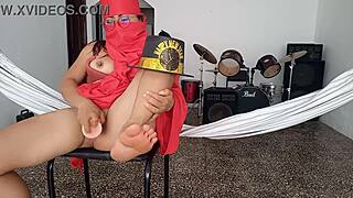 i dressed as submissive indian slut and fingered my tight pussy hard