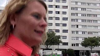 chubby mature blonde slammed in hot threesome!!