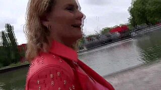 chubby mature blonde slammed in hot threesome!!