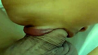 asian wife slut sucks my huge cock shaved pussy dripping 🍆💦