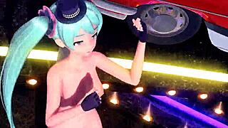 hey hatsune miku your nude piano scandal mod shows off those big tits perfectly