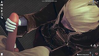 Blonde videogame honey select 2 slips lingerie for teasing whips and play