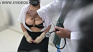 Doctor Pounds Patient Hard In Clinic