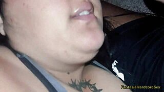 Watching TikTok porn with stepsister staring at her big beautiful tits milking my cock