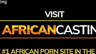 skinny ebony babe bends for monster cock at victoria's secret casting!