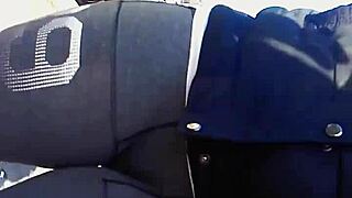 I'm obsessed with my amazing cameltoe pussy print captured up close outdoors in public