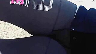 I'm obsessed with my amazing cameltoe pussy print captured up close outdoors in public