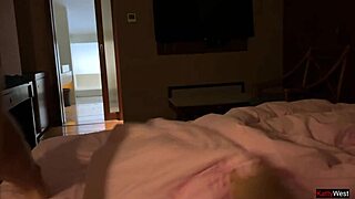 Peeping neighbor tempted by naked balcony slut's anal offer