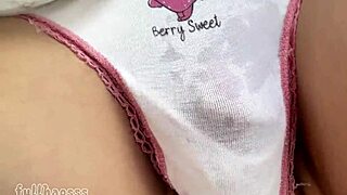 Feel this huge cock make me cum hard in soaked panties right on the public bus?