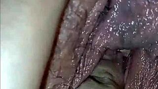 BBW Milf's Hairy Pussy Fisted Hard Squirts Wet Destruction Closeup