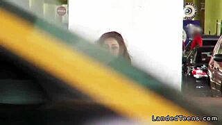 busty mexican hitchhiker teen sucks my cock hard in car pov on public roads