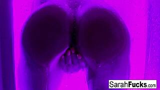 check out this tattooed milf getting all wet and artistic solo