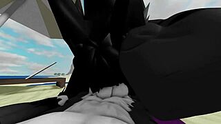 Big tits bounce wildly as scp-1471 mal0 rides monster cock doggystyle on beach rough hardcore