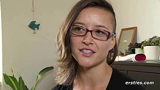 ersties brunette babe plays with toys solo