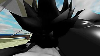 Big tits bounce wildly as scp-1471 mal0 rides monster cock doggystyle on beach rough hardcore