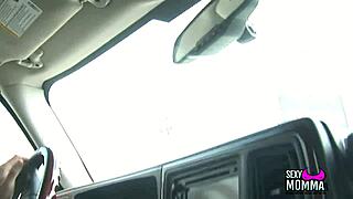 Raw teen deepthroats milf mommy's big tits before hardcore fuck