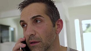 planning sweet shy daughter's wedding but daddy licks milf pussy on sofa 💦😏🍑 glasses juicy tits orgasm!! 