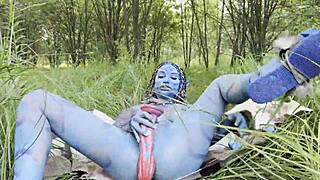 Avatar Monika Fox Prolapses Huge Dildo Anal Pussy Fuck Squirts In Wild Nature