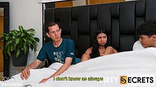 stepson sneaks in bed for anal with stepmom 😈 part 1