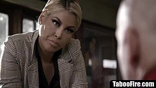 i'm the innocent teen getting fucked hard in threesome by teacher and milf... whoa