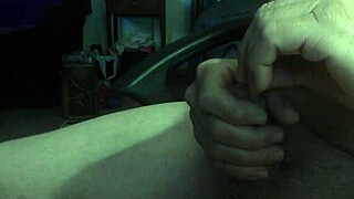 amateur shoves cock deep for massive cumshot explosion!