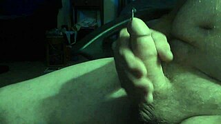 amateur shoves cock deep for massive cumshot explosion!