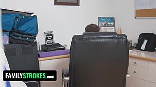 hot stepmom catches us and jumps in for wild fuck!!