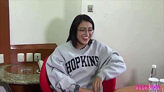 Krista reyes' hotel morning blowjob and toy play