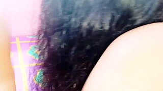 silk-clad indian auntie rides son-in-law with telugu dirty talk while spanking his ass and licking pierced nipples