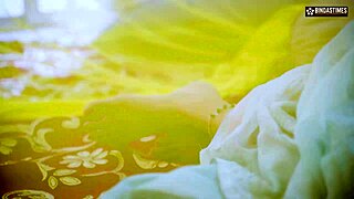 Devar can't resist hot Bhabhi's navel and curves in steamy Hindi fuck