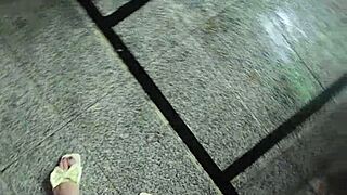 Shemale Ting Xuan Strolls Publicly Then Pees Outdoors Freely