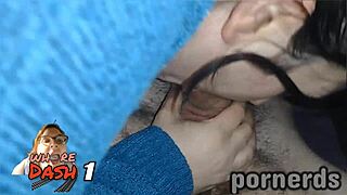 whore scarlett with glasses tattoos swallows tons cum backseat public car nasty 😩💦