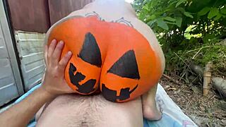 Trick or treat? This Argentinian slut gives oral and takes big cock everywhere!