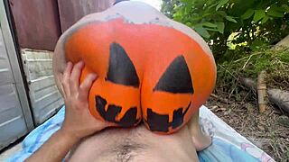 Trick or treat? This Argentinian slut gives oral and takes big cock everywhere!