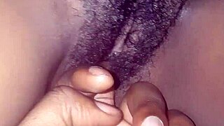 fingering that dirty african pussy close up