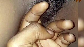 fingering that dirty african pussy close up