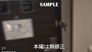 🤯 masako's h-cup tits housewife shows up in just lingerie under coat! 😈