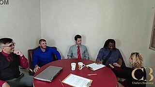 trailer park slut turns office into wild anal orgy frenzy