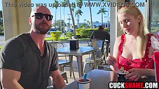 cuck husband dares his milf wife to fuck a stranger hard