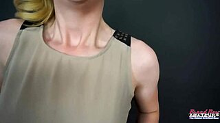 Petite Blonde Keyton Deepthroats Cock Before Intense Wet Pussy Pounding and Cum Swallow