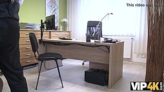 Unemployed brunette has no choice but to fuck for cash?