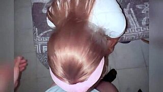 Innocent-Looking Mexican Schoolgirl Sucks and Gets Fucked Hard by Classmate in Dark