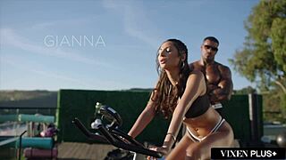 Vixenplus Gianna Dior Devours BBC Cowgirl Style at Gym