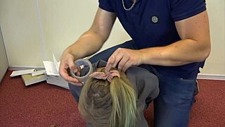 Teen Violet Haze Bound as Real Estate Agent Choking Deepthroat